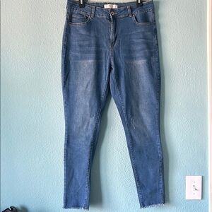 EUC California Vintage High Rise Blue Skinny Jeans with Stretch Size 14